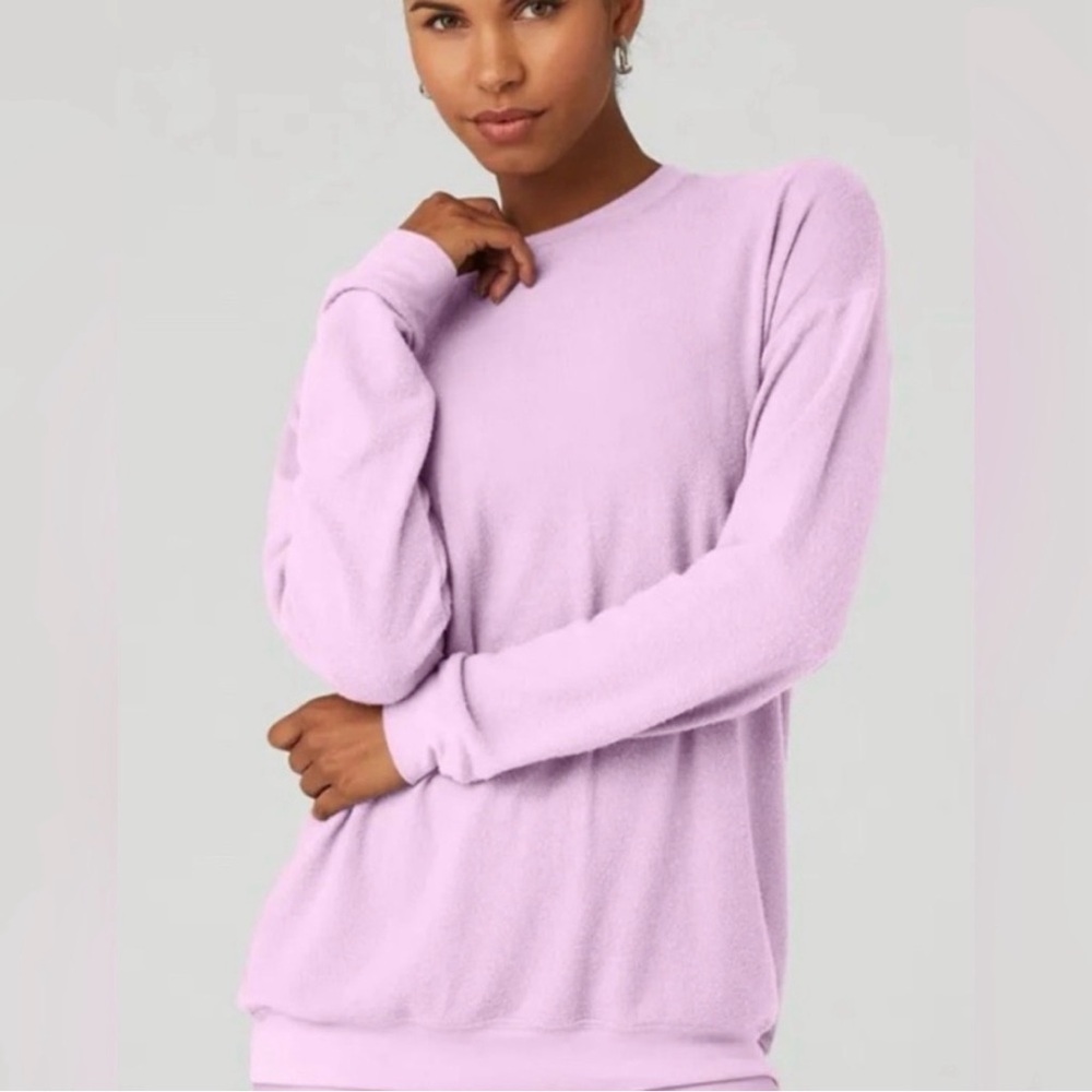 Alo Soho Pullover Sugarplum Pink - Large